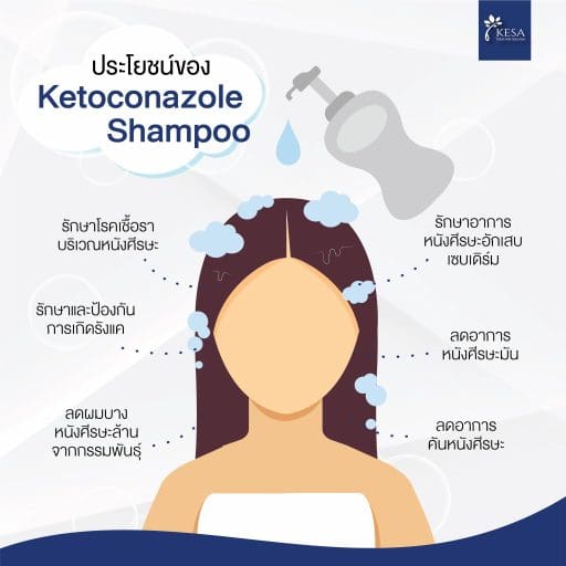 ประโยชน์ของ ” Ketoconazole Shampoo “